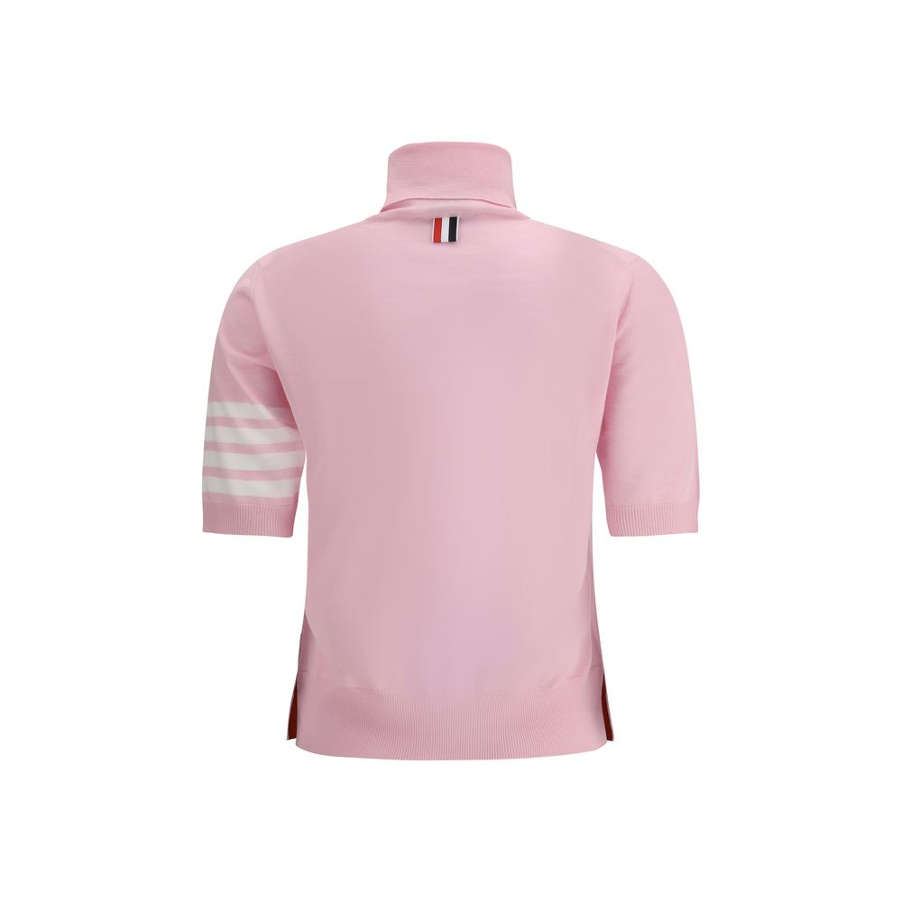 Sous-pull rose en polyamide Thom Browne