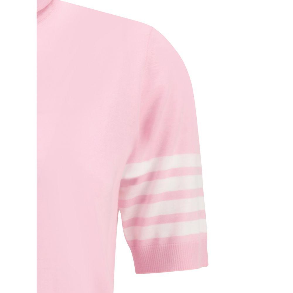 Sous-pull rose en polyamide Thom Browne