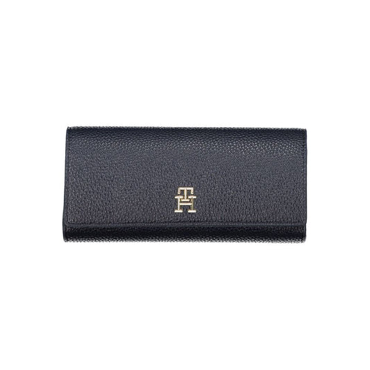 Portafoglio da donna Tommy Hilfiger in poliuretano blu