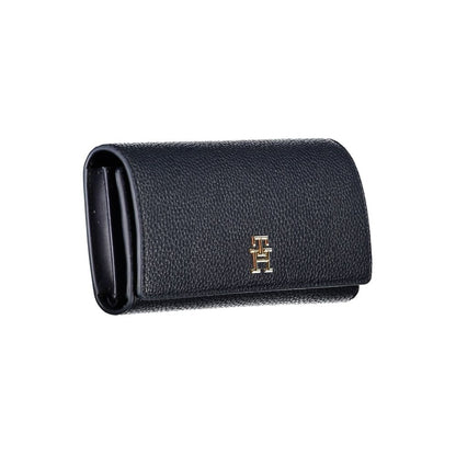 Portafoglio da donna Tommy Hilfiger in poliuretano blu