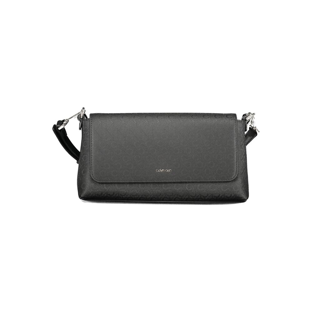 Borsa a tracolla da donna Calvin Klein in poliestere nero