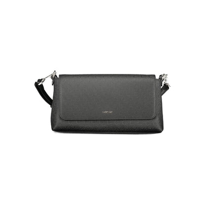 Borsa a tracolla da donna Calvin Klein in poliestere nero
