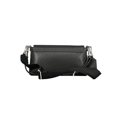 Borsa a tracolla da donna Calvin Klein in poliestere nero