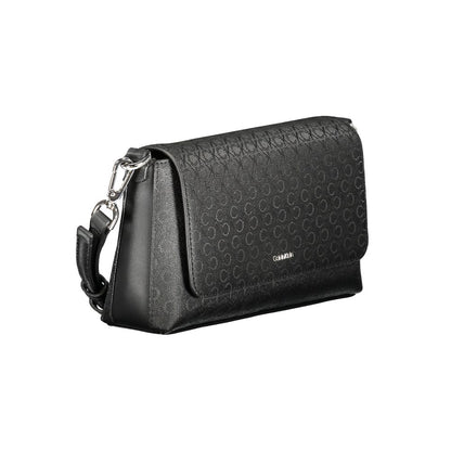 Borsa a tracolla da donna Calvin Klein in poliestere nero