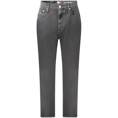 Jeans da donna in cotone nero Tommy Hilfiger