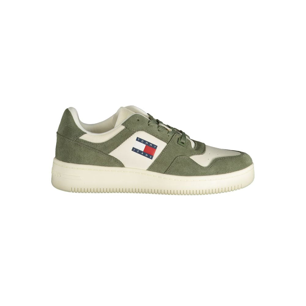 Baskets Tommy Hilfiger Verde en cuir pour homme