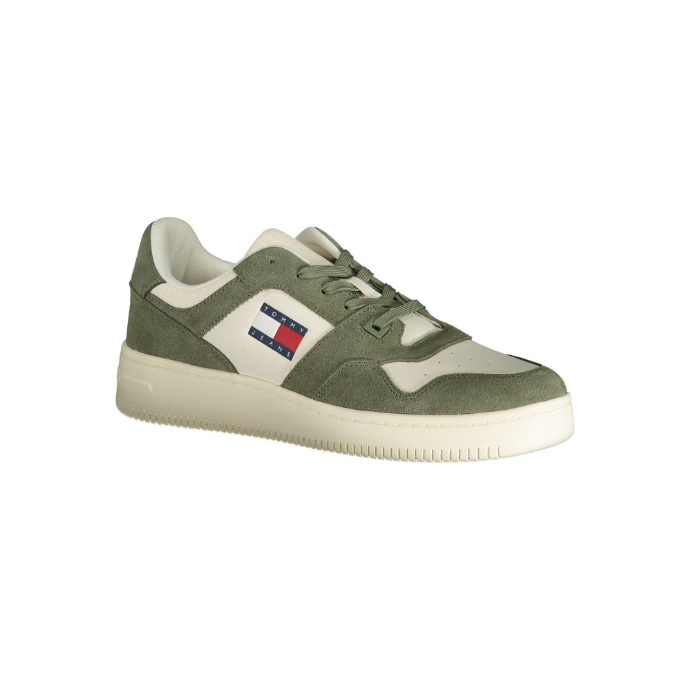 Baskets Tommy Hilfiger Verde en cuir pour homme