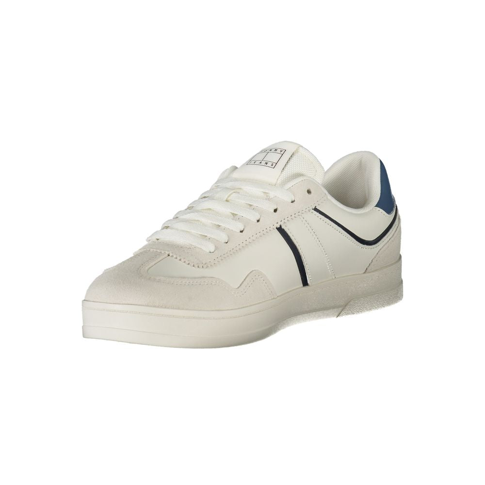 Baskets Tommy Hilfiger blanches en polyuréthane pour homme