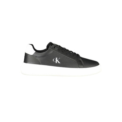 Sneaker da uomo in pelle nera Calvin Klein