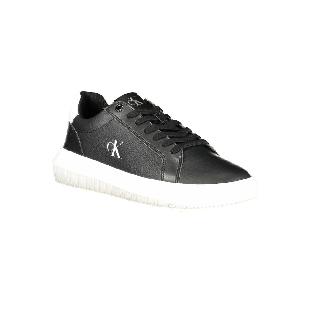 Sneaker da uomo in pelle nera Calvin Klein