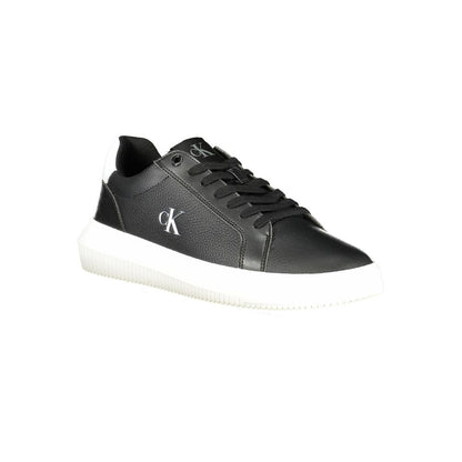 Sneaker da uomo in pelle nera Calvin Klein
