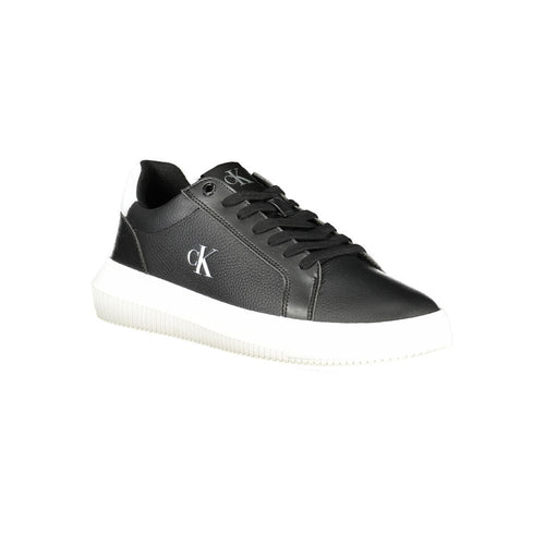 Sneaker da uomo in pelle nera Calvin Klein