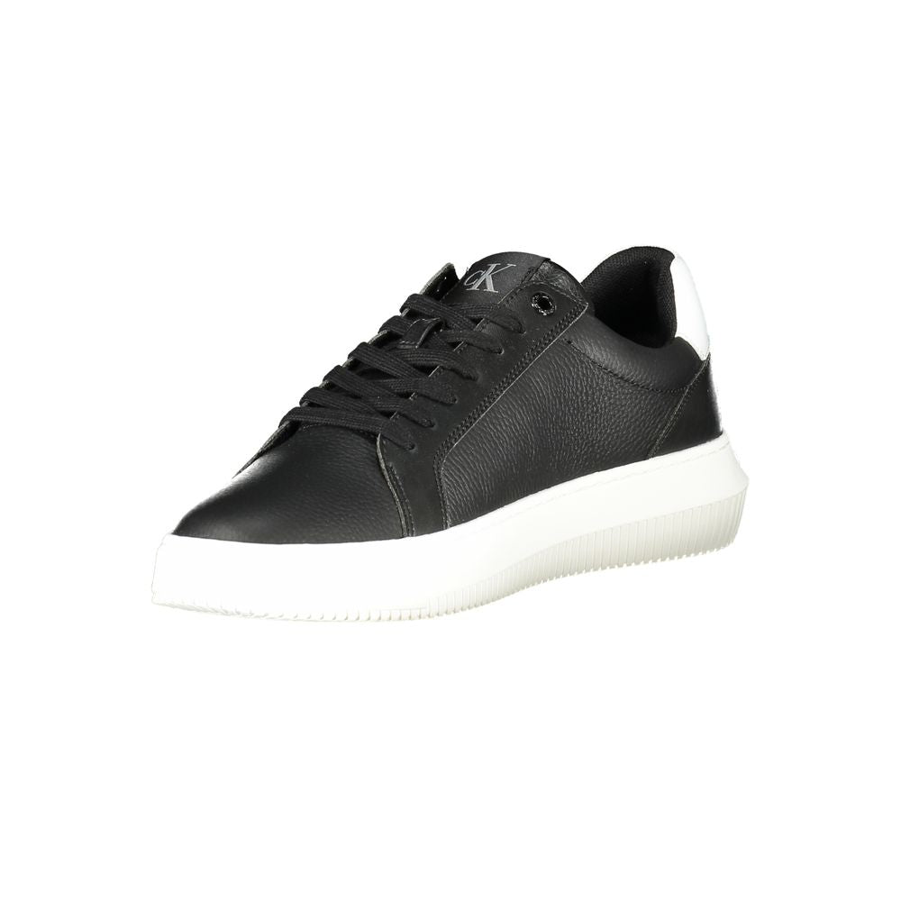 Sneaker da uomo in pelle nera Calvin Klein