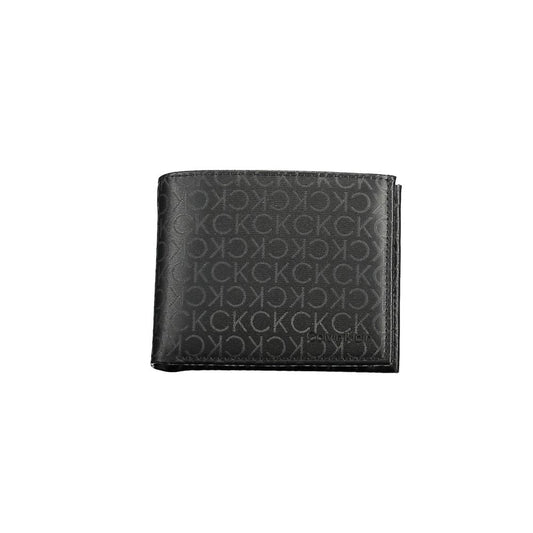 Portafoglio da uomo Calvin Klein Nero in poliuretano