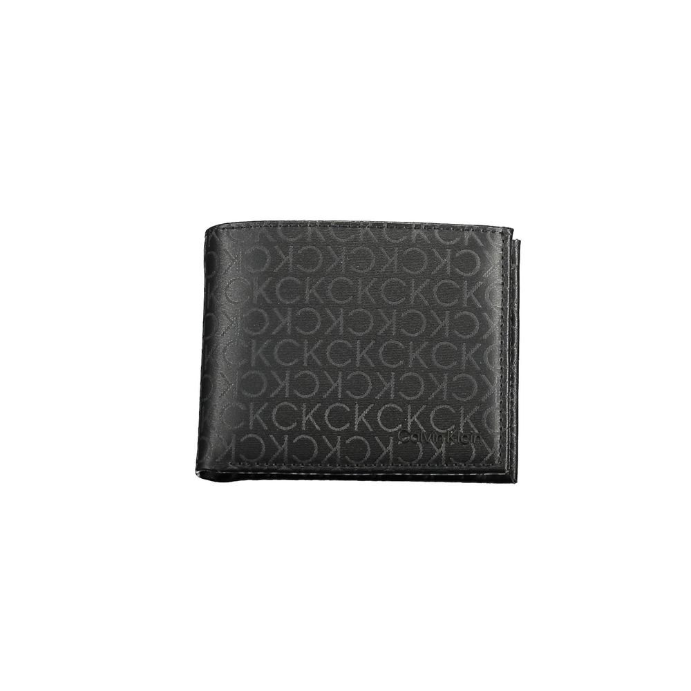 Portafoglio da uomo Calvin Klein Nero in poliuretano