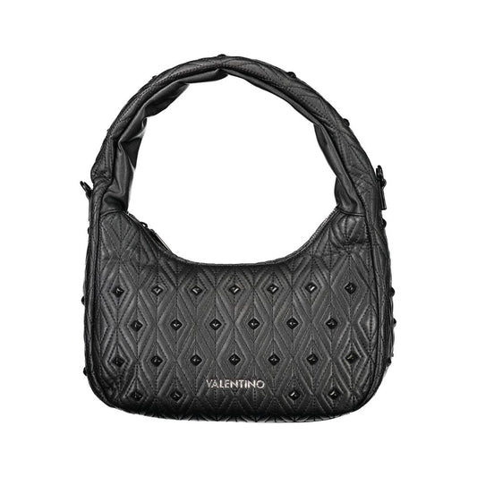 Borsa a tracolla da donna in poliuretano nero Mario Valentino