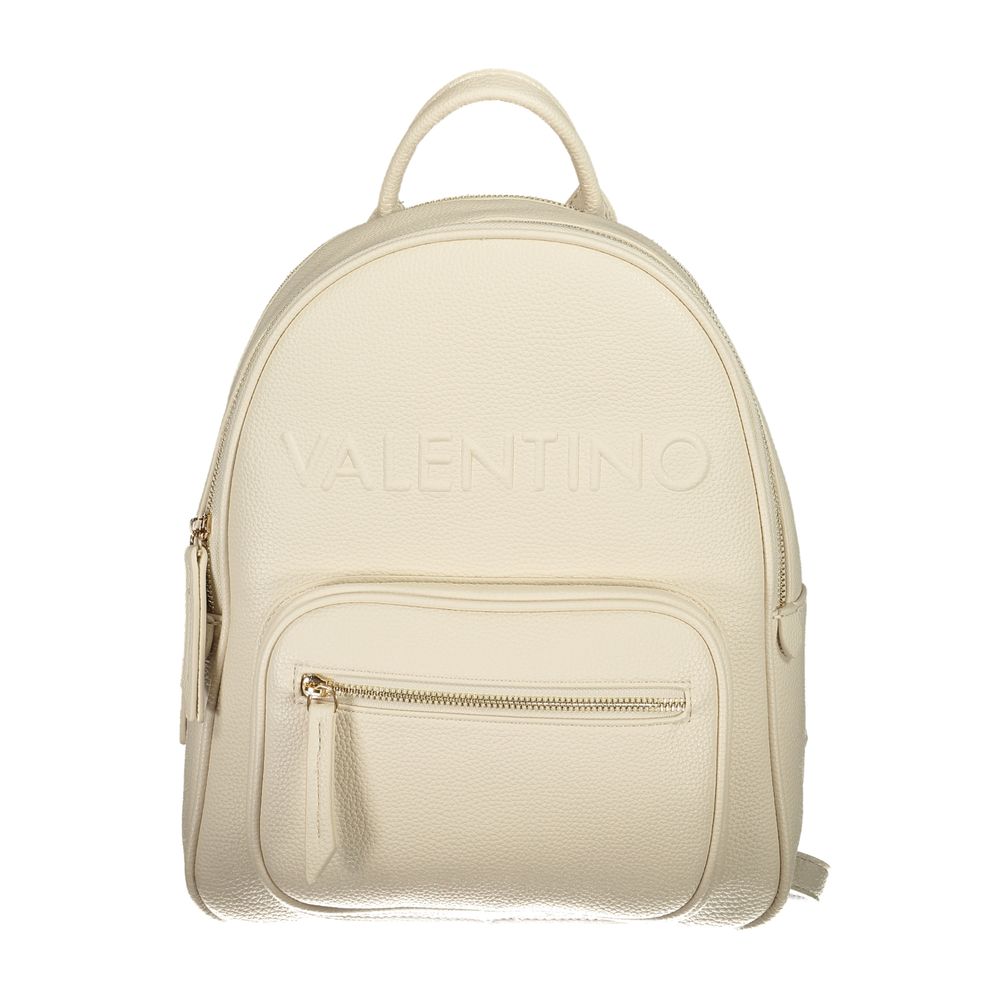 Zaino da donna in poliuretano beige Mario Valentino