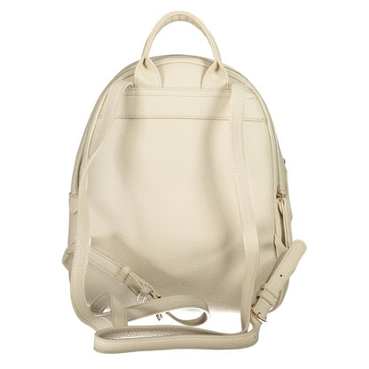 Zaino da donna in poliuretano beige Mario Valentino