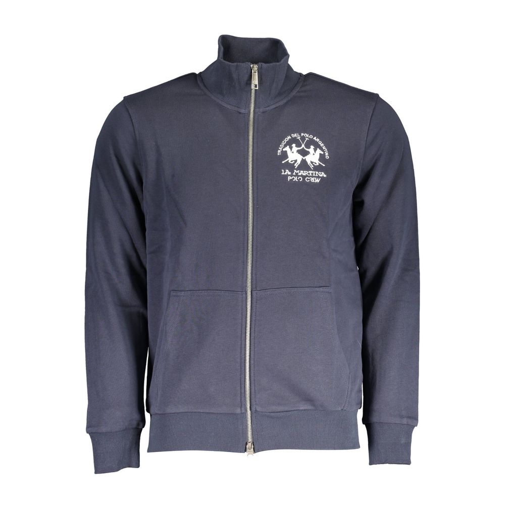 Sweat-shirt homme La Martina en coton bleu