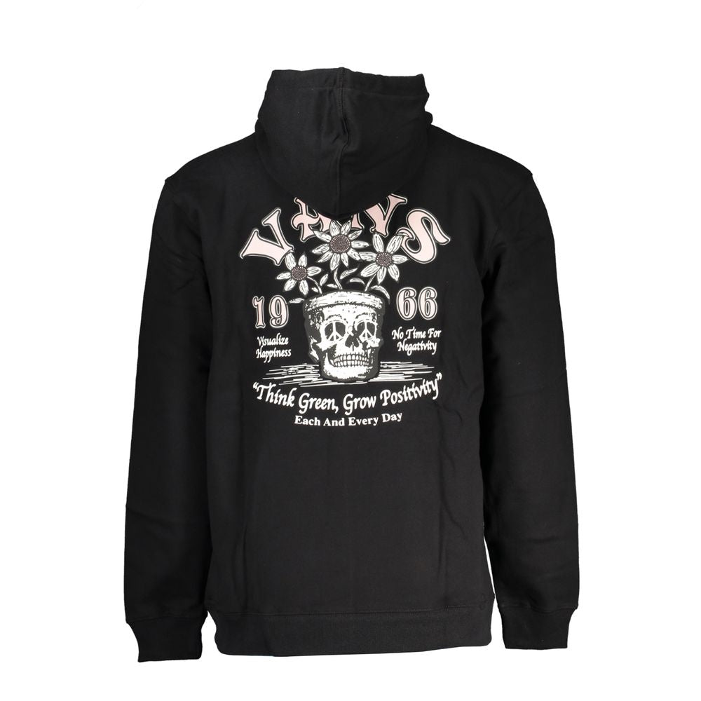 Sweat à capuche Vans en coton noir pour homme