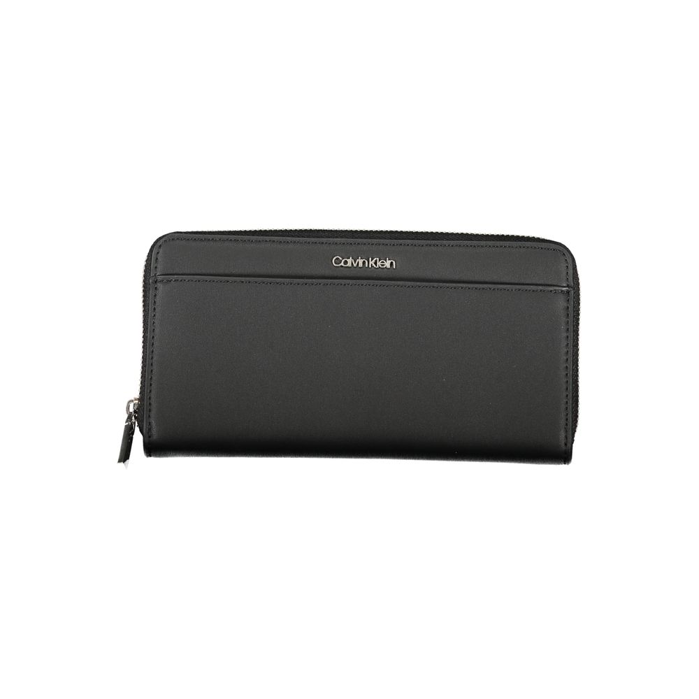 Portefeuille Calvin Klein noir en polyester pour femme