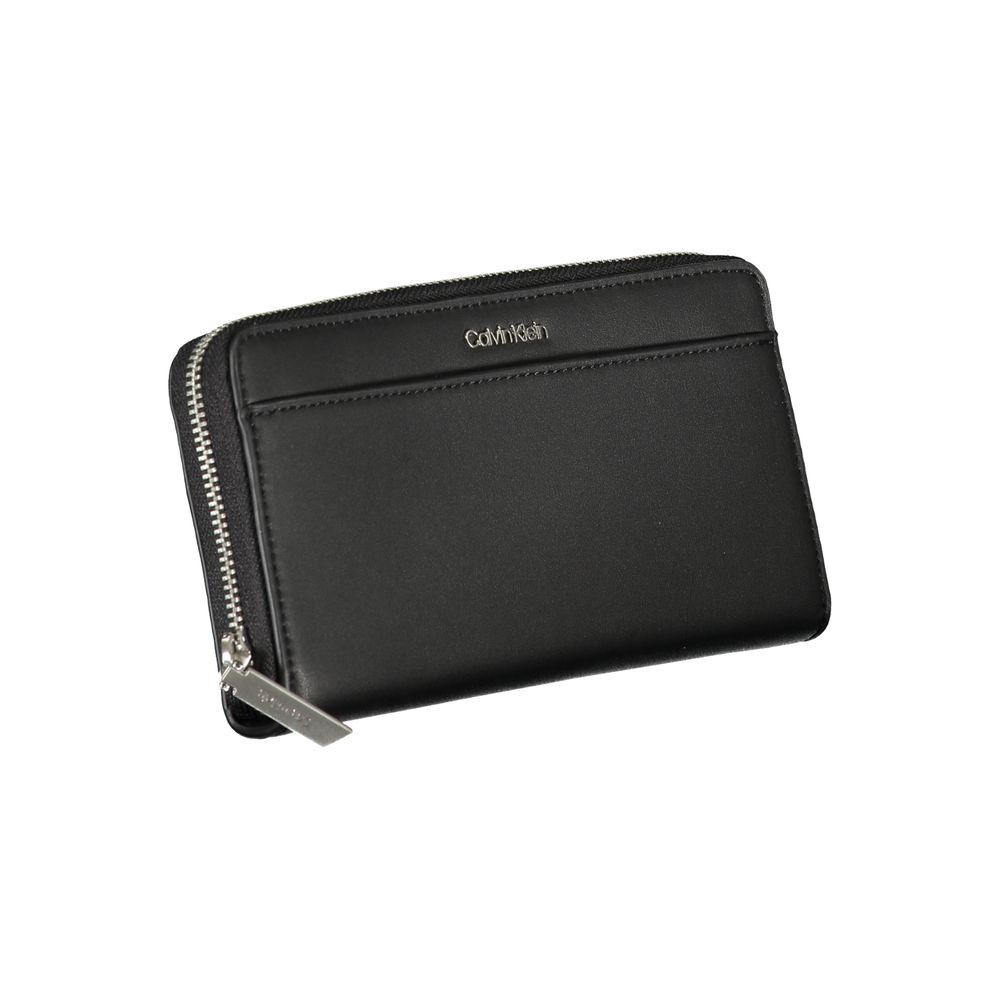 Portefeuille Calvin Klein noir en polyester pour femme
