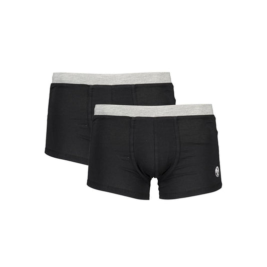 Boxer corti da uomo in cotone nero North Sails