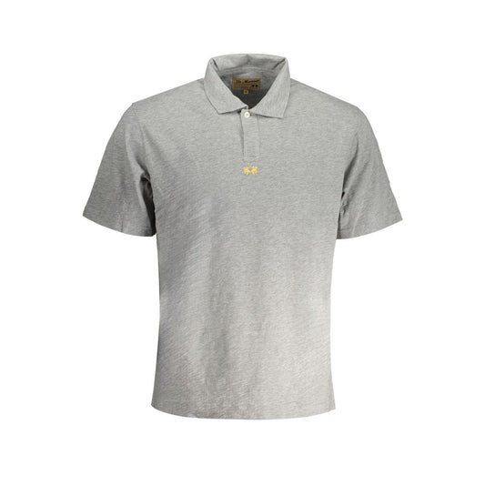 Polo da uomo in cotone La Martina Grigio