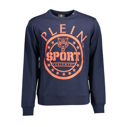 Felpa da uomo in cotone blu Plein Sport