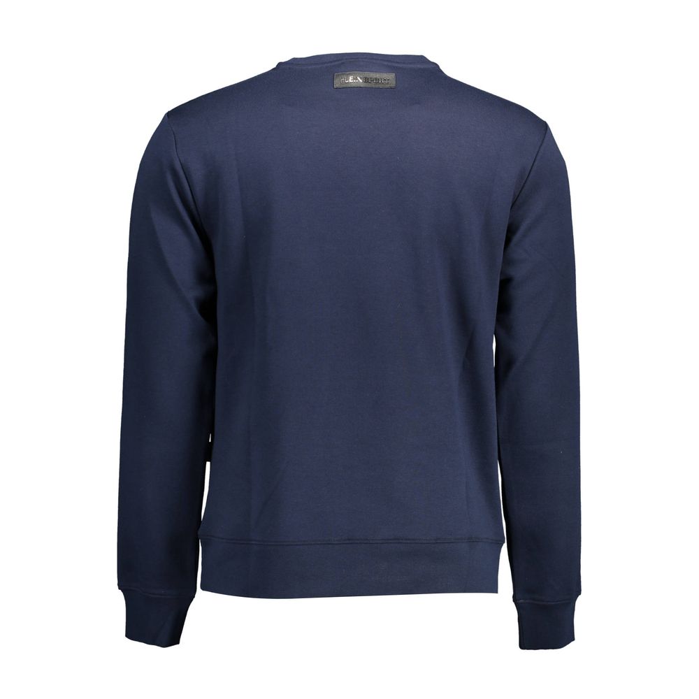 Felpa da uomo in cotone blu Plein Sport