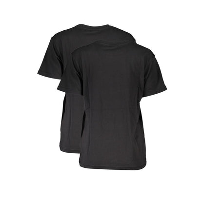 Maglietta da donna in cotone nero Fila