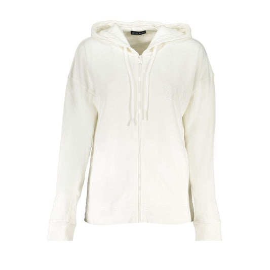 Felpa con cappuccio da donna in cotone bianco North Sails