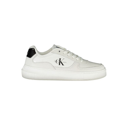 Sneaker da donna in pelle bianca Calvin Klein