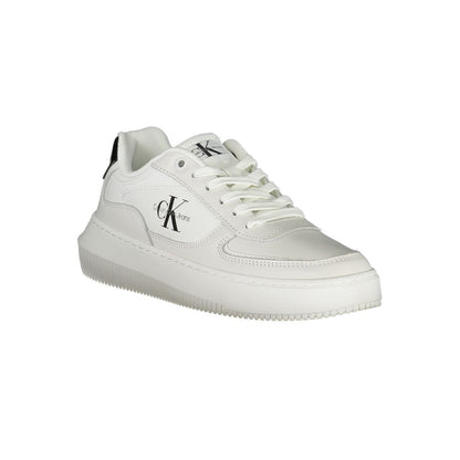 Sneaker da donna in pelle bianca Calvin Klein