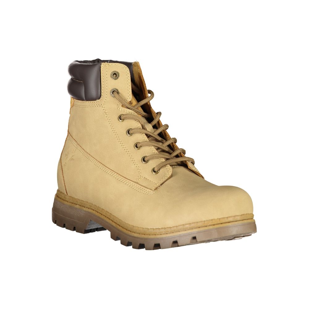 Bottines Carrera beiges en polyester pour homme
