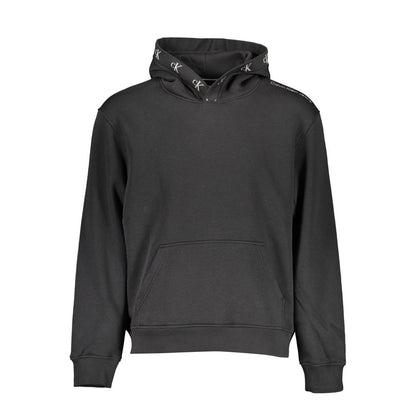 Sweat-shirt à capuche Calvin Klein noir en coton pour homme