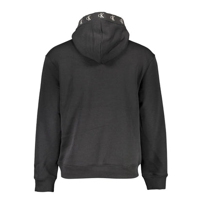 Sweat-shirt à capuche Calvin Klein noir en coton pour homme
