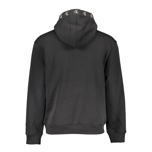 Sweat-shirt à capuche Calvin Klein noir en coton pour homme