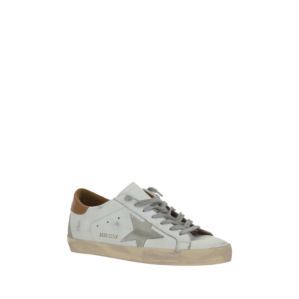 Baskets Golden Goose Superstar en cuir blanc
