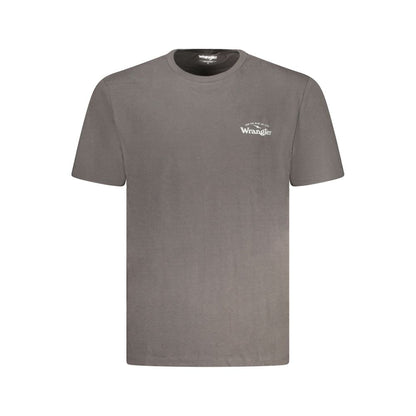 T-shirt da uomo in cotone nero Wrangler