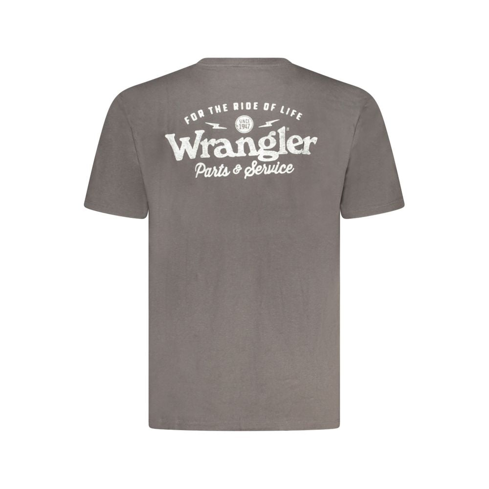 T-shirt Wrangler en coton noir pour homme