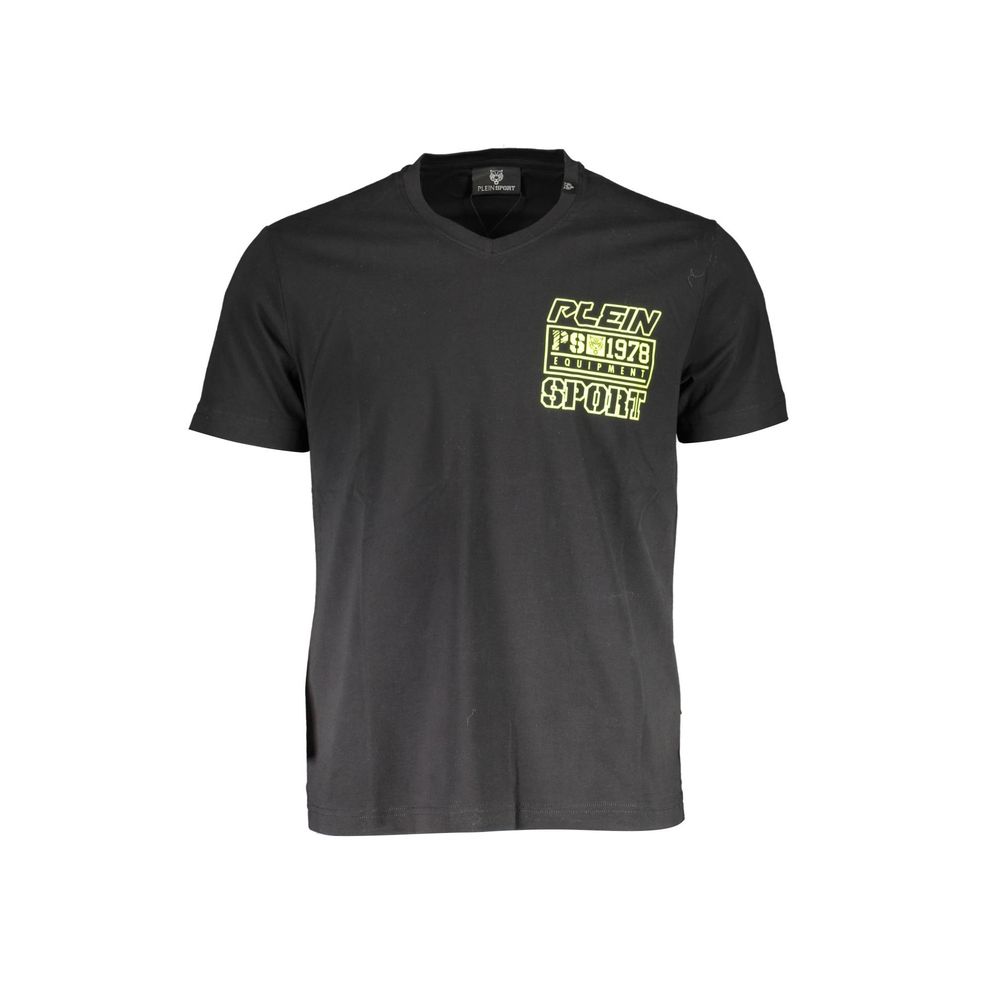 T-shirt homme Plein Sport en coton noir