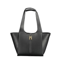 Sac à main Tommy Hilfiger pour femme en polyuréthane noir