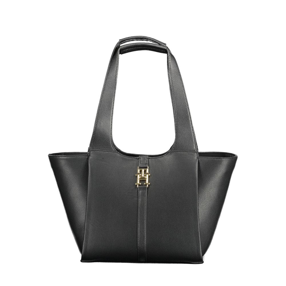 Sac à main Tommy Hilfiger pour femme en polyuréthane noir