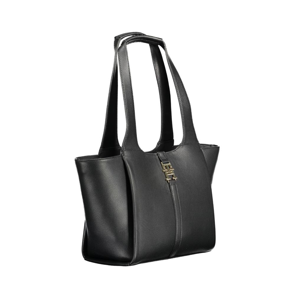 Sac à main Tommy Hilfiger pour femme en polyuréthane noir