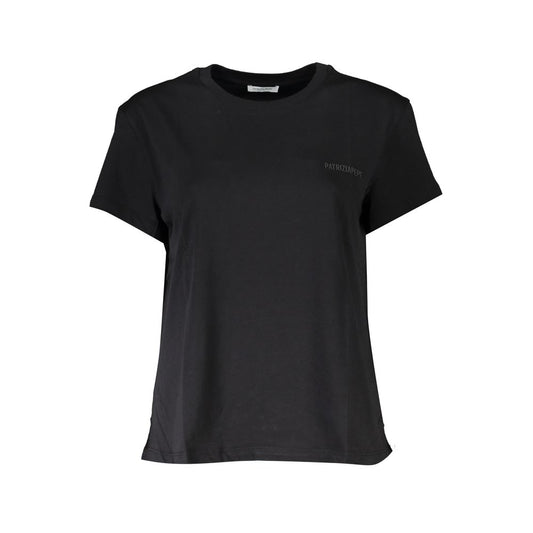 T-shirt da donna in cotone biologico nero Patrizia Pepe