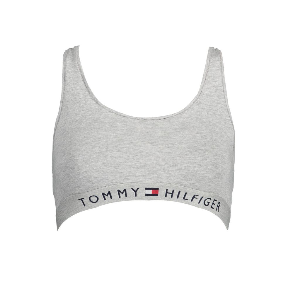 Soutien-gorge de sport Tommy Hilfiger Grigio en coton pour femme