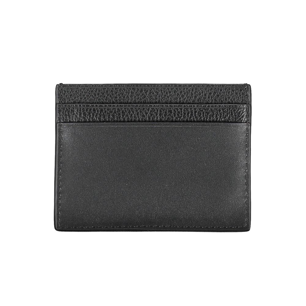 Portefeuille homme en cuir noir Calvin Klein