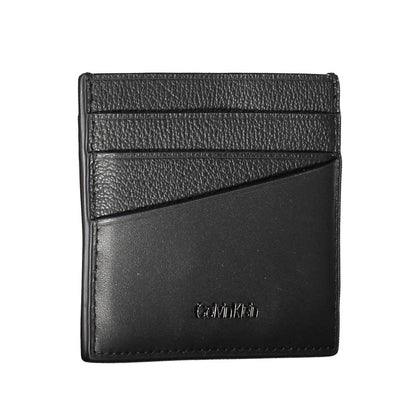 Portefeuille homme en cuir noir Calvin Klein