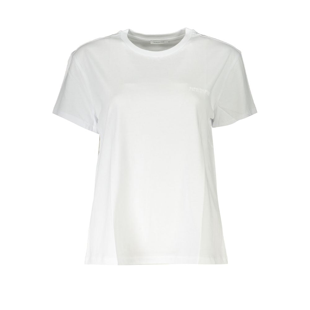T-shirt da donna in cotone biologico Patrizia Pepe Bianco